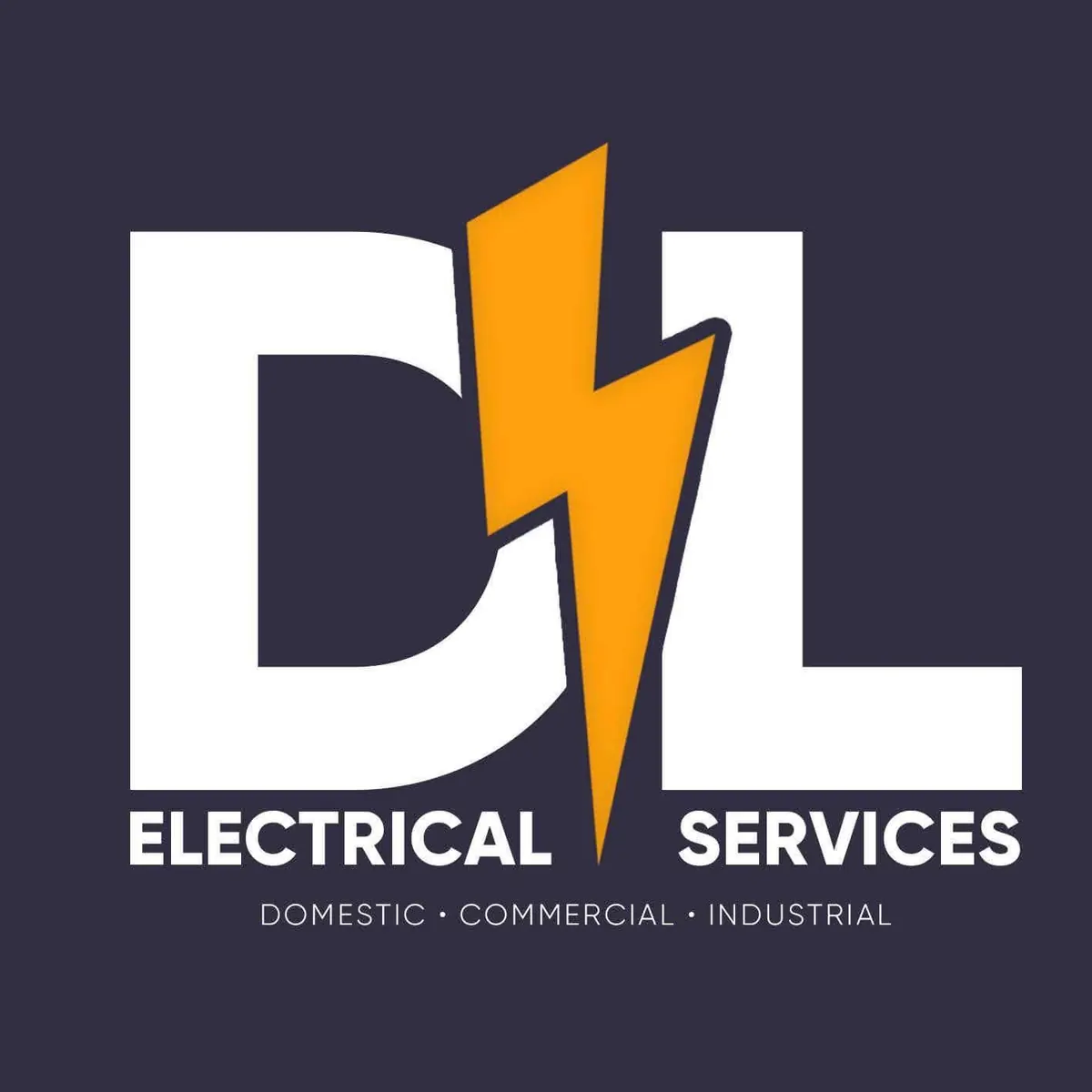 DL Electrical Services logo: Domestic, Commercial, Industrial